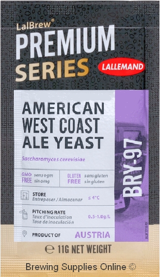 Lalbrew BRY-97 American West Coast Ale Yeast 11g