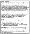 StellarSan No Rinse Sanitizer Safety Instructions