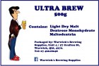 Home Brew Supplies Ultra Brew 500g